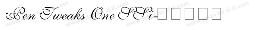 Pen Tweaks One SSi字体转换